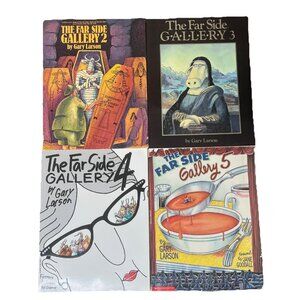 The Far Side by Gary Larson lot of 4.  Gallery 2,3,4 & 5